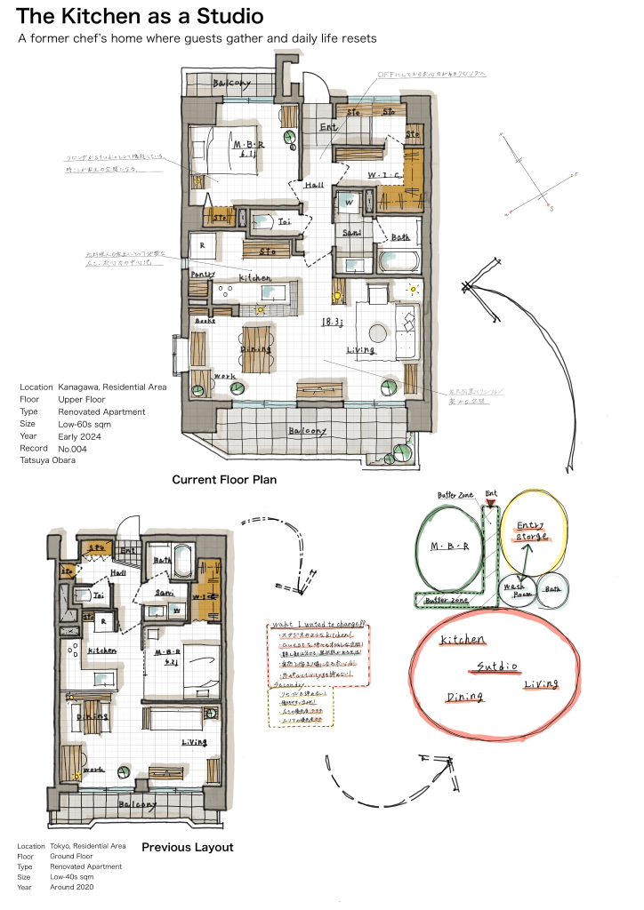 住まいの判断を整理した間取り図 / decision-based floor plan
